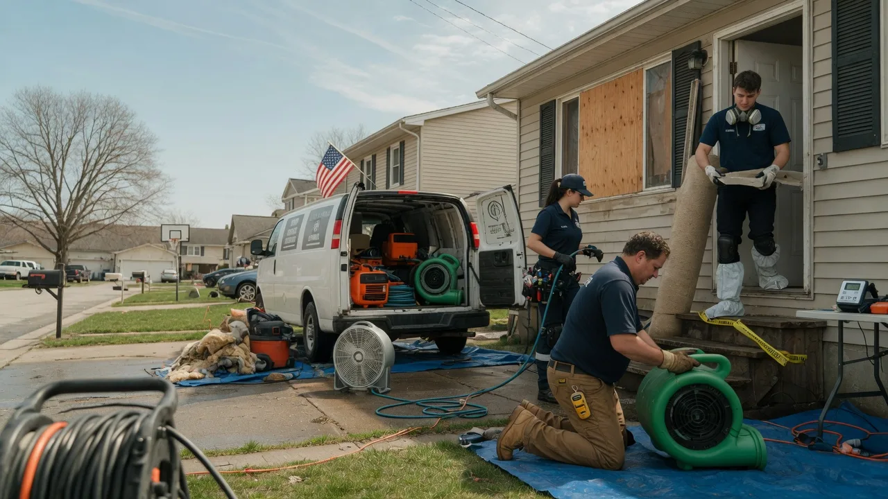 Water Damage Restoration in Franklin, IL near me